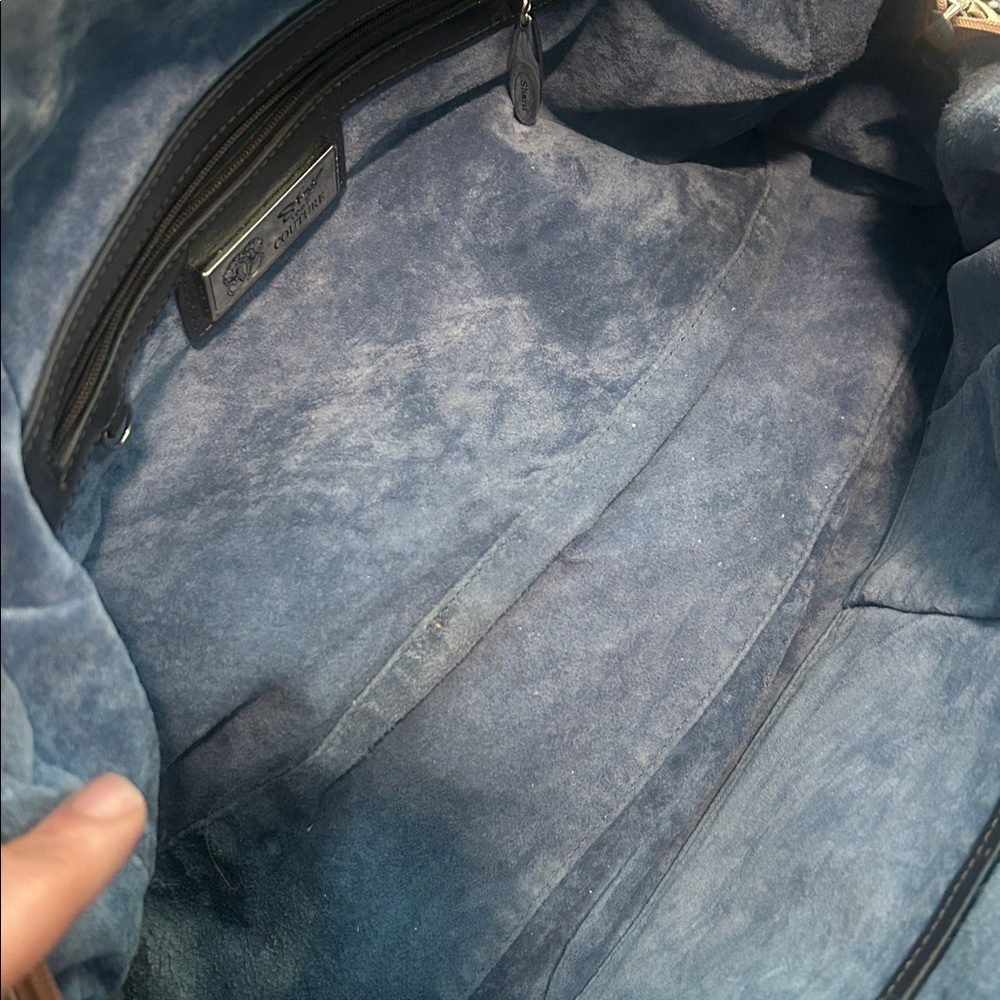 Sharif Gold Embossed Shoulder Bag - Picture 13 of 15
